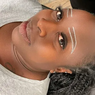 Mapping pre powder brow