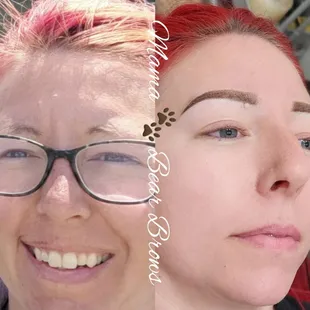 Beautiful powder brow