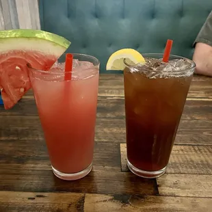 Watermelon Lemonade 16oz and Sweet Tea*