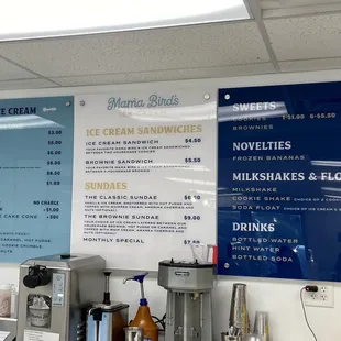 Menu board