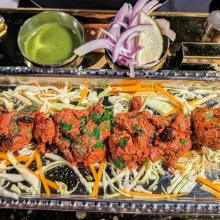 Chicken Tikka kebab? (I think) Forgot to snap a photo of the menu