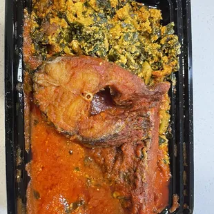 Egusi with fish
