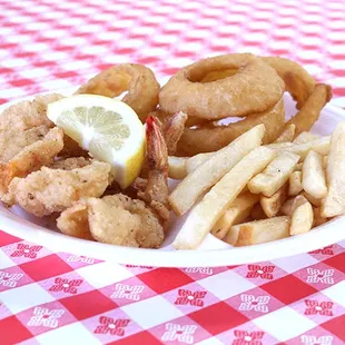 a plate of fried food