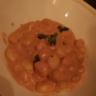 Gnocchi with roselli sauce