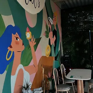 Patio mural