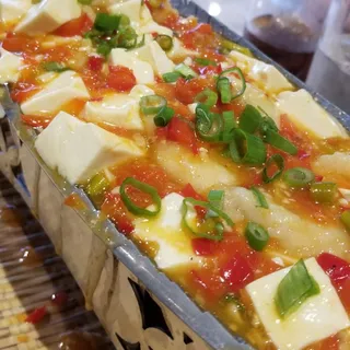 Hot Chili Oil Flounder Fish and Soft Tofu