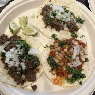 Tacos. Pastor, asada, barbacoa