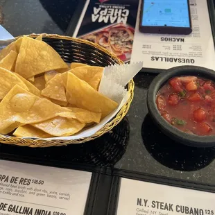 Free chips and salsa