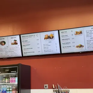 Front menu