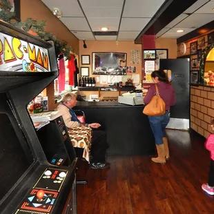 This is what you see when you walk in. This is the counter for takeout orders.