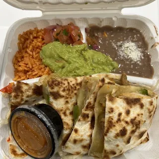 Fajitas Quesadillas Plate Lunch