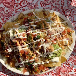 Fully loaded nachos are fully satisfying