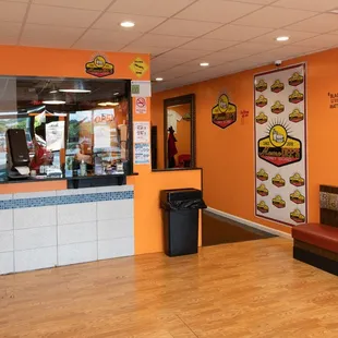 the inside of the restaurant