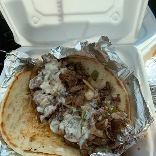 Steak pita