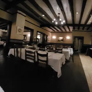 Dining room, and expiditer area for kitchen. Full view of most of the restaurant.