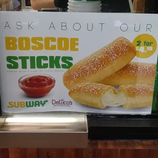 a sign for a doughnut shop