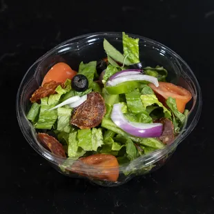 Italiana salad topped with Marksbury Farm pepperoni