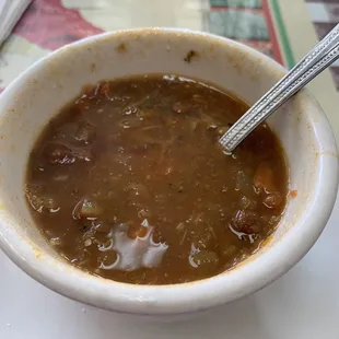 Minestrone soup,  none better!