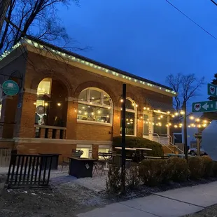 A little evening magic outside of the historic building that is our Wales location :)