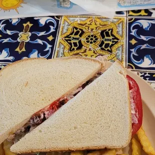 Pecan chicken salad on sourdough  Hot dog