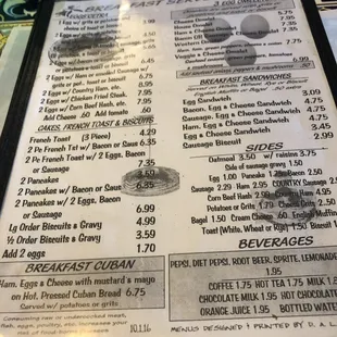 Menu - breakfast all day