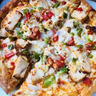Buffalo chicken pizza