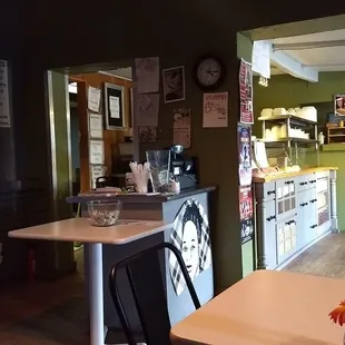 The atmosphere inside.