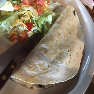 Hamburger Quesadilla