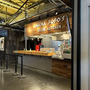 the inside of a restaurant