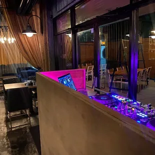 Dj Booth Inside Restaurant