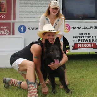 I love this photo. I love making new friends, dogs too. God Bless that young lady