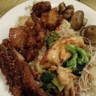 Some of the many entree offerings