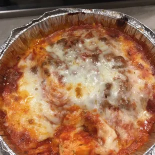 Manicotti with meat sauce