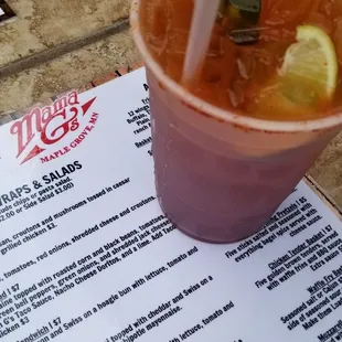 Spicy bloody Mary of course