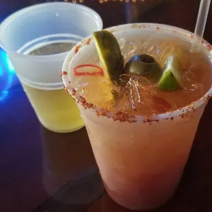 Spicy bloody Mary of course