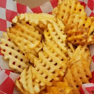 Waffle fries