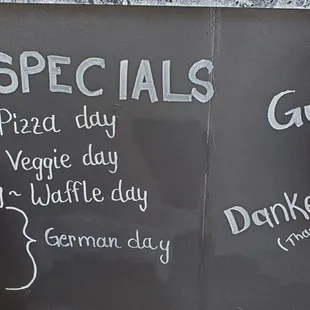 Menu Specials
