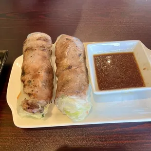 Pork summer rolls - pork was a little tough