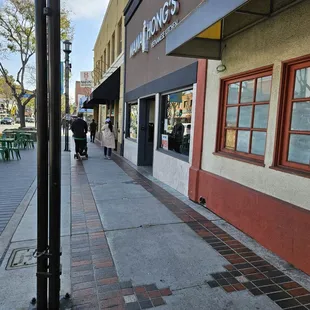 The front of the restaurant