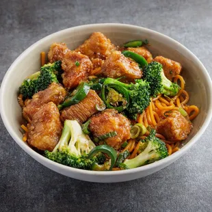 Spicy Chicken with Garlic Noodles