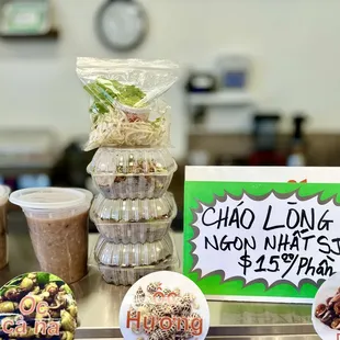 a variety of food items