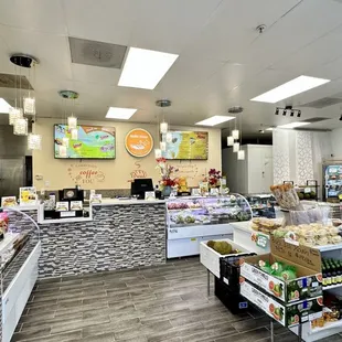 the inside of the store