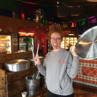 Grab a platter and a pair of tongs and go crazy!