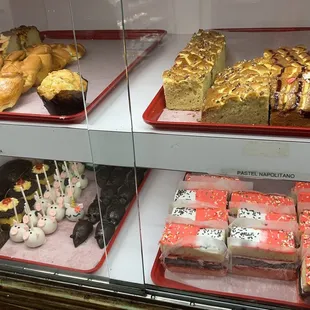 a variety of desserts