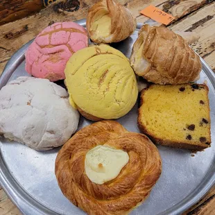 a variety of pastries