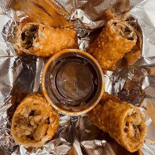 Egg Rolls  *Jerk Chicken *Jerk Shrimp  *Jerk Chicken/Jerk Shrimp *Jerk Steak