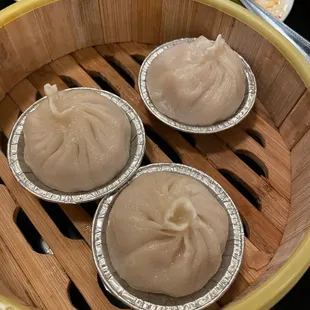 Shanghai dumplings - note just 3 to an order usually come in even numbers from experience