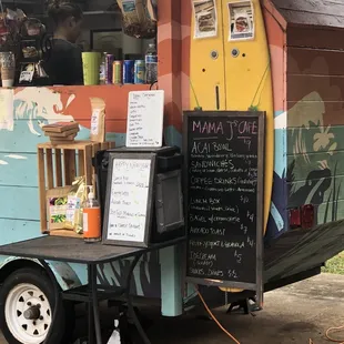 a colorful food truck