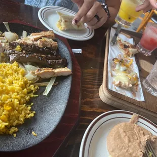 Fajita and margarita flight