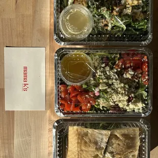 Kale Salad, House Salad, Chicken Sandwich. Great for carry out!